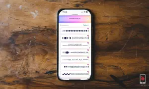Szukasz ładnej czcionki na IG? Na ekranie telefonu widzisz generator fontów z różnymi wariantami nazwy "APPLEMOBILE.PL".