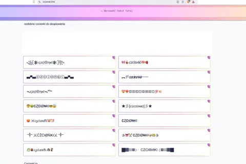 Strona z ozdobnymi czcionkami na Insta. Znajdziesz tu wiele ciekawych opcji, by nadać swojemu profilowi unikalny styl.