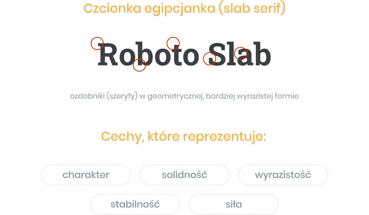 Czcionka egipcjanka (slab serif)